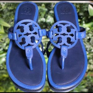 Tory Burch sandals, size 9 , blue